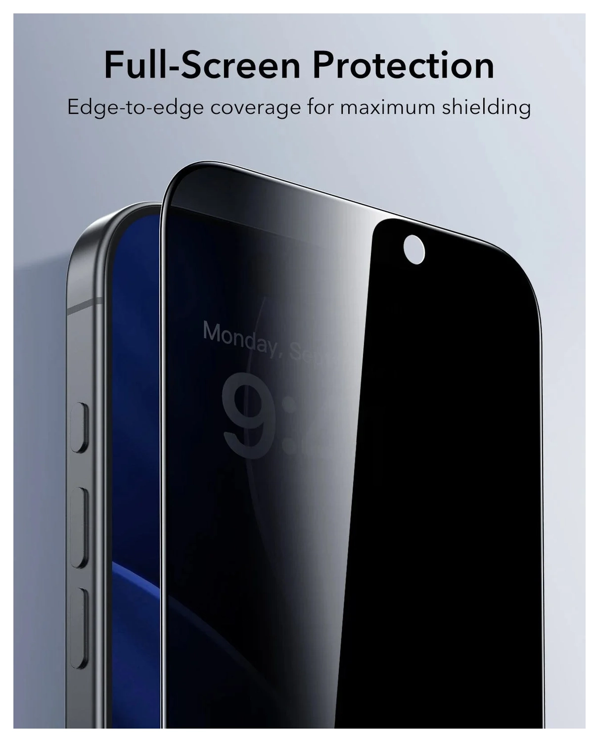 ESR UltraFit Privacy iPhone 17 Screen Protector Tempered Glass (3-Pack) afbeelding 8