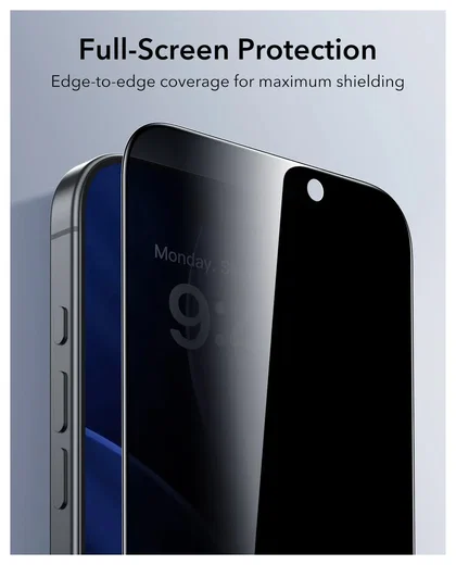 ESR UltraFit Privacy iPhone 17 Screen Protector Tempered Glass (3-Pack) afbeelding 8