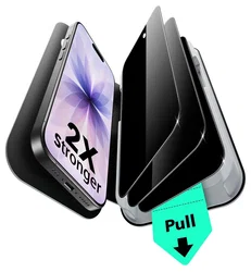ESR UltraFit Privacy iPhone 17 Screen Protector Tempered Glass (3-Pack) afbeelding