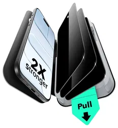 ESR UltraFit Privacy iPhone Air Screen Protector Tempered Glass (3-Pack) afbeelding