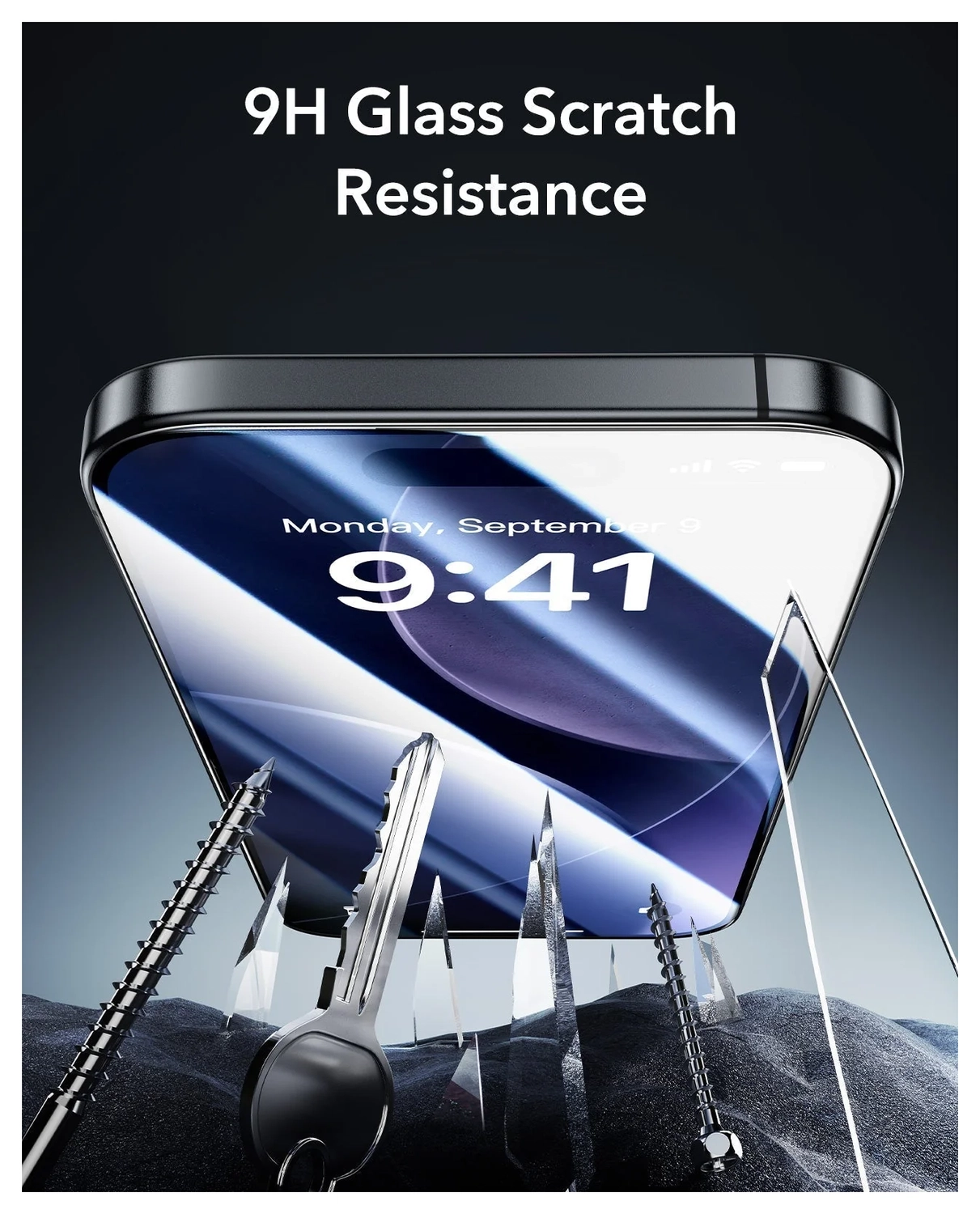 ESR UltraFit Armorite iPhone 17/16 Pro Screen Protector Tempered Glass (3-Pack) afbeelding 6
