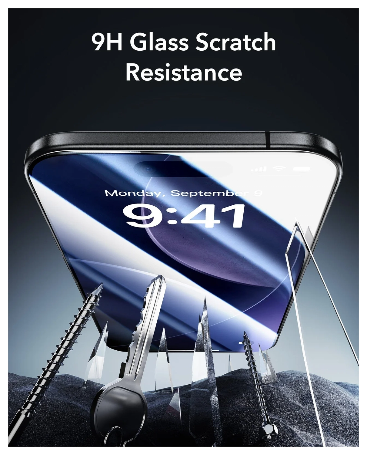 ESR UltraFit Armorite iPhone Air Screen Protector Tempered Glass (3-Pack) afbeelding 6
