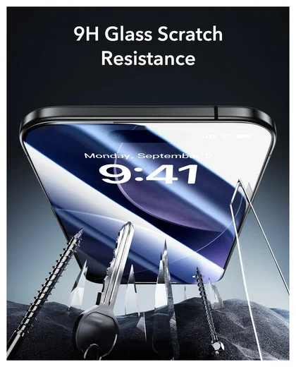 ESR UltraFit Armorite iPhone Air Screen Protector Tempered Glass (3-Pack) afbeelding 6
