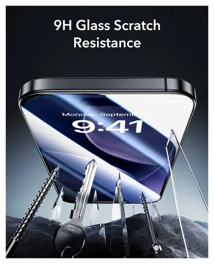 ESR UltraFit Armorite Privacy iPhone 17 Pro Max Tempered Glass (3-Pack) afbeelding 7