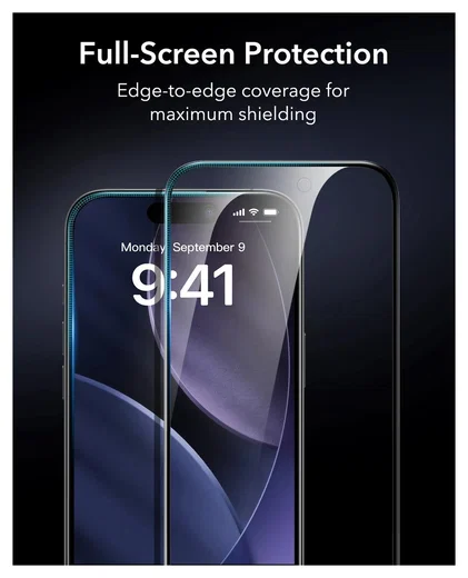 ESR UltraFit Armorite Privacy iPhone 17 Pro Max Tempered Glass (3-Pack) afbeelding 8