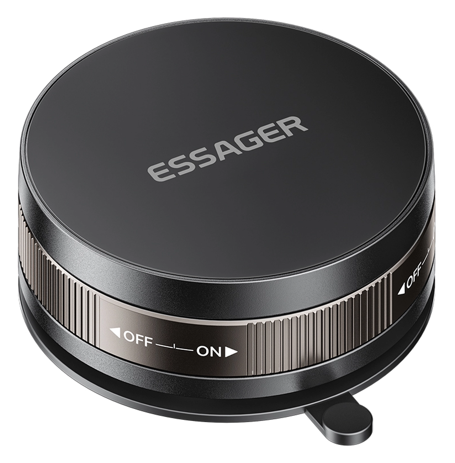 Essager Compacte MagSafe Telefoonhouder Auto Dashboard met Zuignap Zwart afbeelding 1