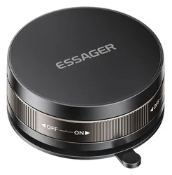 Essager Compacte MagSafe Telefoonhouder Auto Dashboard met Zuignap Zwart afbeelding