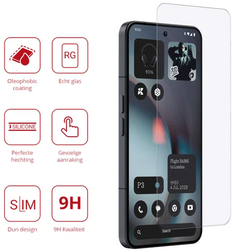 Rosso Nothing Phone (3) 9H Tempered Glass Screen Protector afbeelding 2