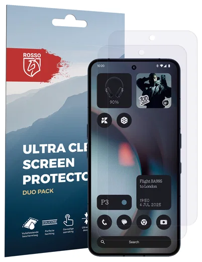 Rosso Nothing Phone (3) Screen Protector Case Friendly Folie Duo Pack afbeelding 7