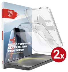 Rosso Samsung S24 Tempered Glass met Installatietray (2-Pack) afbeelding