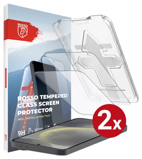 Rosso Samsung S24 Tempered Glass met Installatietray (2-Pack) afbeelding 13