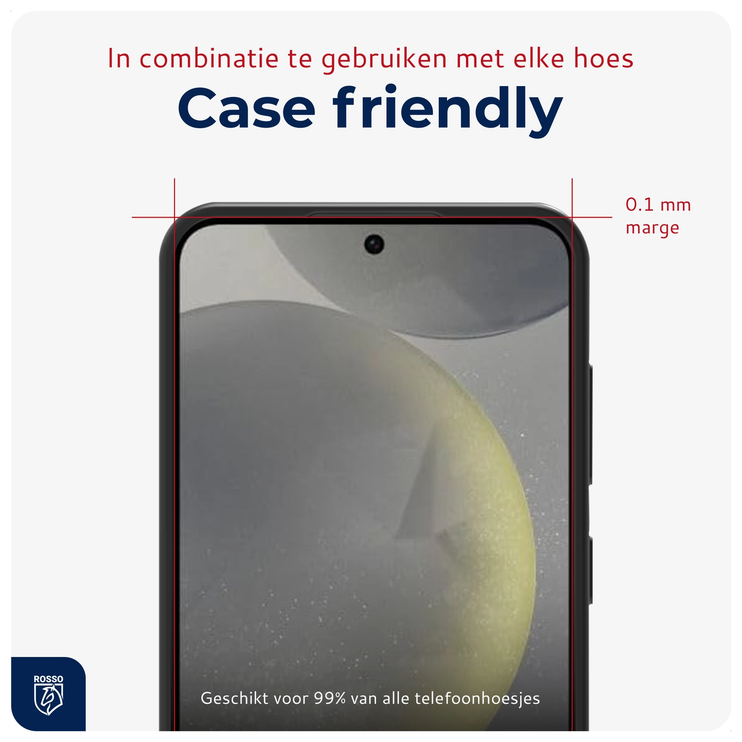 Rosso Samsung S24 Tempered Glass met Installatietray (2-Pack) afbeelding 6
