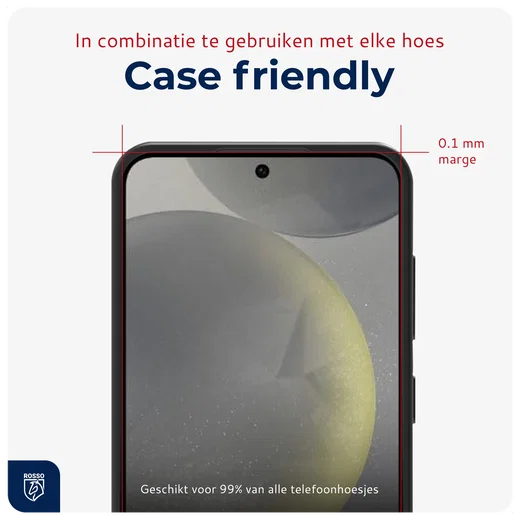 Rosso Samsung S24 Tempered Glass met Installatietray (2-Pack) afbeelding 6