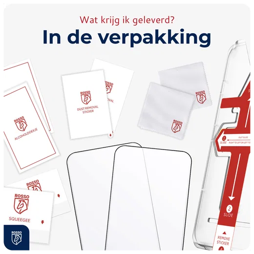 Rosso Samsung S24 Tempered Glass met Installatietray (2-Pack) afbeelding 10