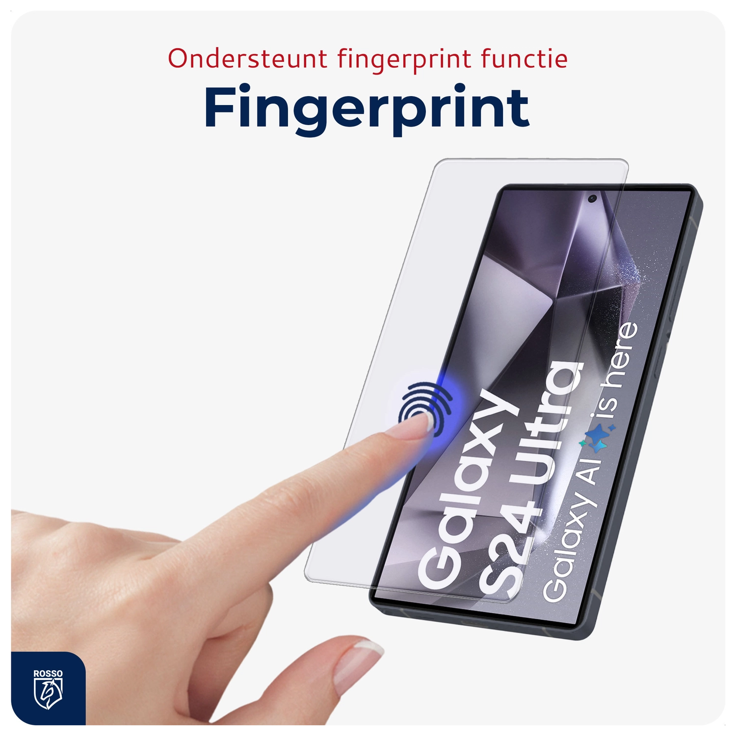 Rosso Samsung S24 Ultra Tempered Glass met Installatietray (2-Pack) afbeelding 2