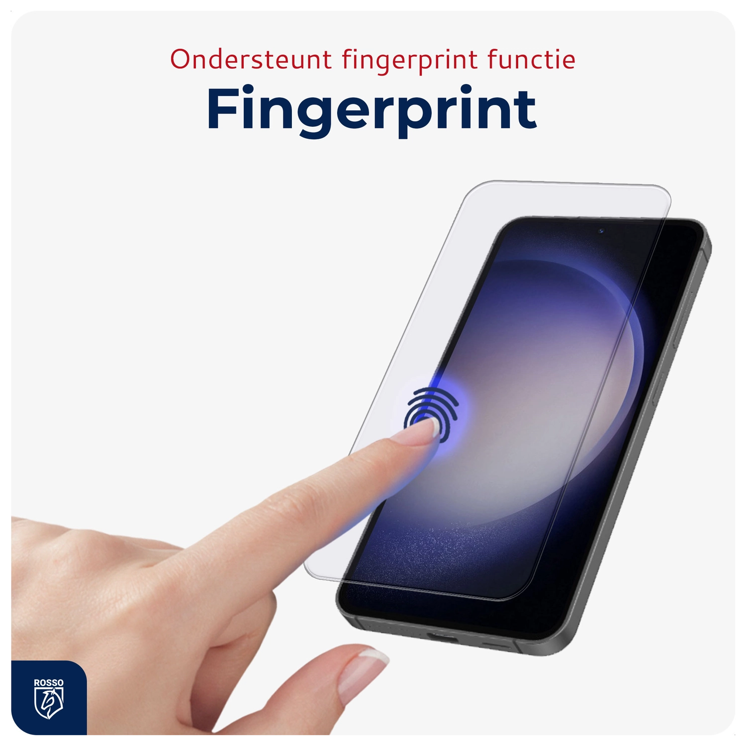 Rosso Samsung S23 Tempered Glass met Installatietray (2-Pack) afbeelding 2