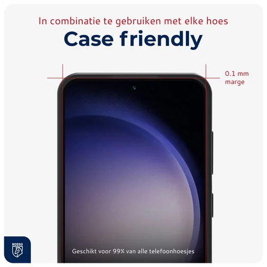 Rosso Samsung S23 Tempered Glass met Installatietray (2-Pack) afbeelding 8