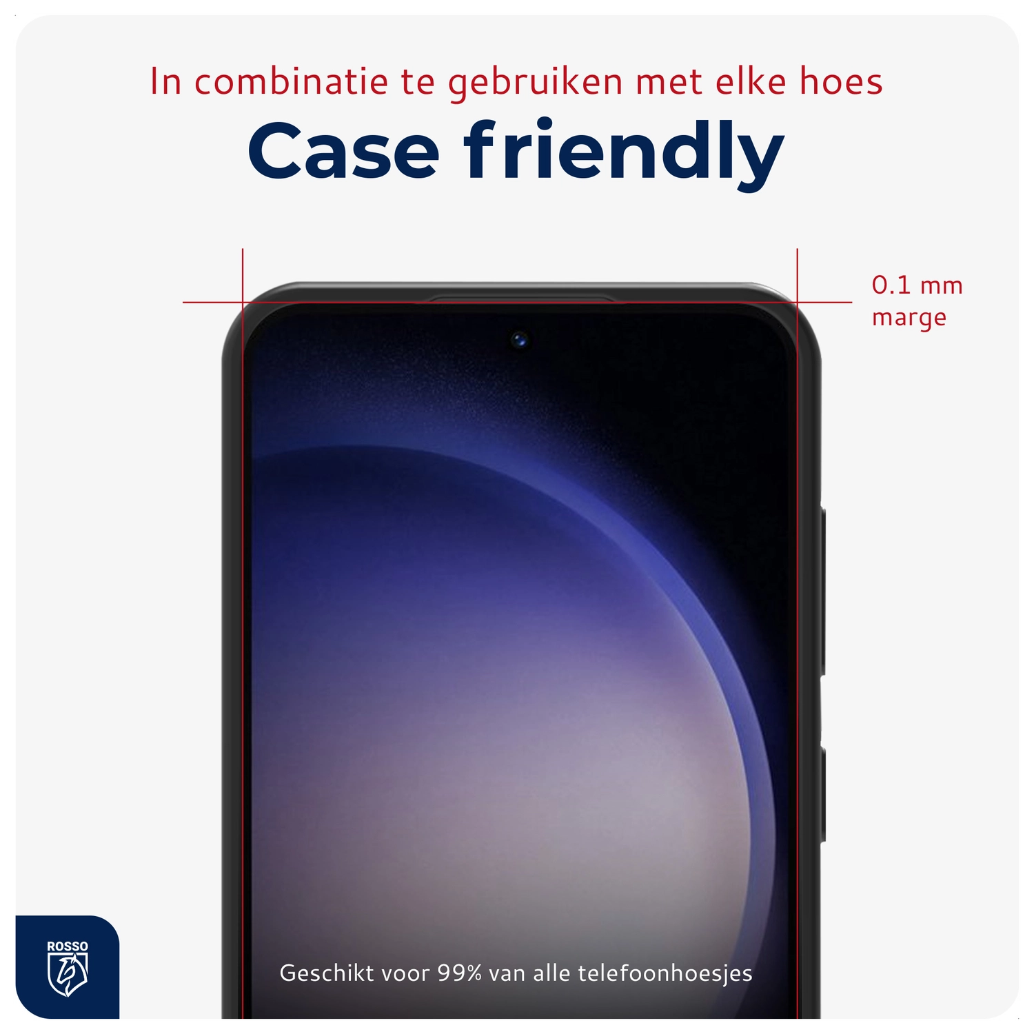 Rosso Samsung S23 Plus Tempered Glass met Installatietray (2-Pack) afbeelding 6