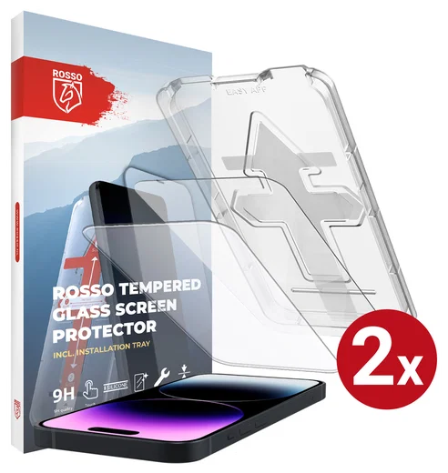 Rosso Apple iPhone 14 Pro Tempered Glass met Installatietray (2-Pack) afbeelding 12