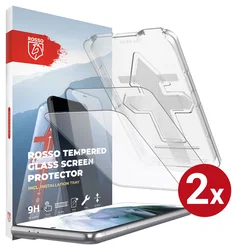 Rosso Samsung Galaxy S21 Tempered Glass met Installatietray (2-Pack) afbeelding