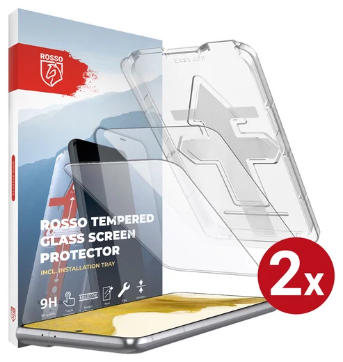Rosso Samsung Galaxy S22 Tempered Glass met Installatietray (2-Pack) afbeelding 1