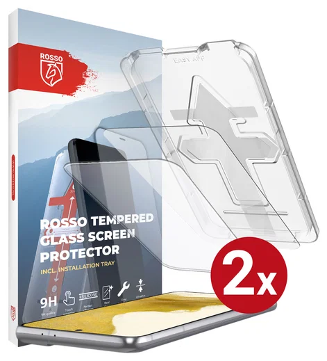 Rosso Samsung Galaxy S22 Tempered Glass met Installatietray (2-Pack) afbeelding 13