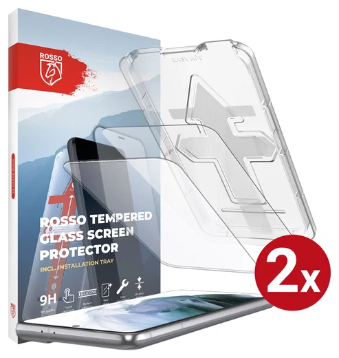 Rosso Samsung Galaxy S21 FE Tempered Glass met Installatietray (2-Pack) afbeelding 1