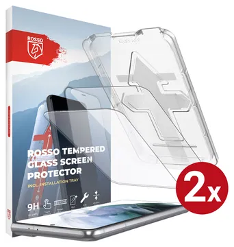 Rosso Samsung Galaxy S21 FE Tempered Glass met Installatietray (2-Pack)