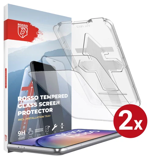 Rosso Samsung Galaxy A54 Tempered Glass met Installatietray (2-Pack) afbeelding 1