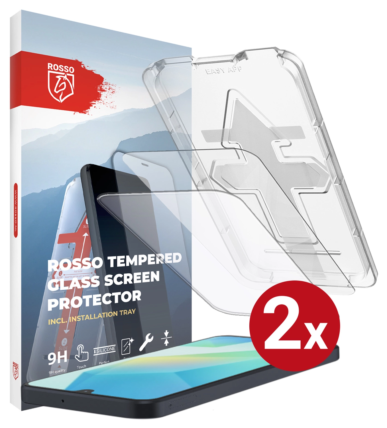Rosso Samsung Galaxy A16 Tempered Glass met Installatietray (2-Pack) afbeelding 13