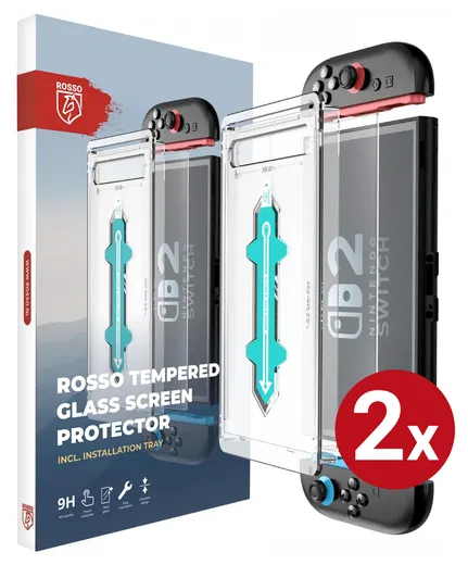 Rosso Nintendo Switch 2 Tempered Glass met Installatietray (2-Pack) afbeelding 10