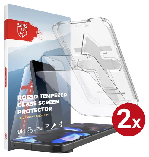Rosso Google Pixel 10 (Pro) / 9 (Pro) Tempered Glass met Installatietray 2-Pack afbeelding 1