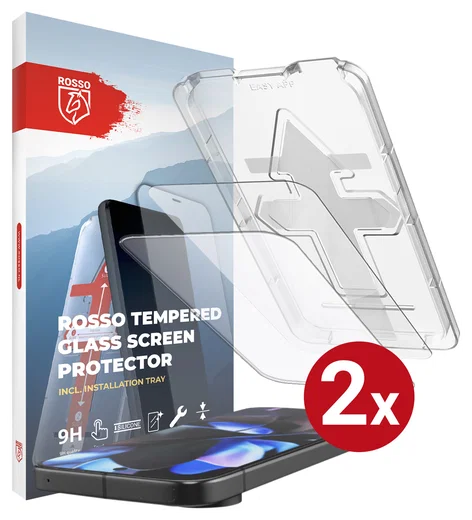 Rosso Google Pixel 10 (Pro) / 9 (Pro) Tempered Glass met Installatietray 2-Pack afbeelding 13