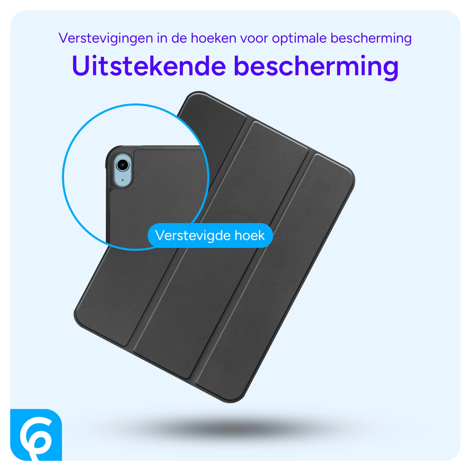 Xiaomi Redmi Pad 2 Hoes Tri-Fold Book Case met Standaard Zwart afbeelding 3