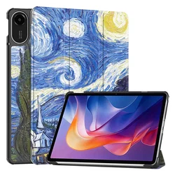 Xiaomi Redmi Pad 2 Hoes Tri-Fold Book Case met Standaard Sterren Nacht afbeelding
