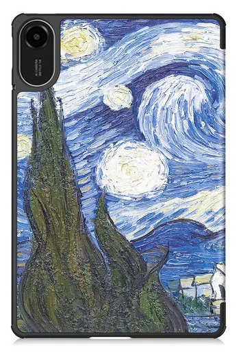 Xiaomi Redmi Pad 2 Hoes Tri-Fold Book Case met Standaard Sterren Nacht afbeelding 2