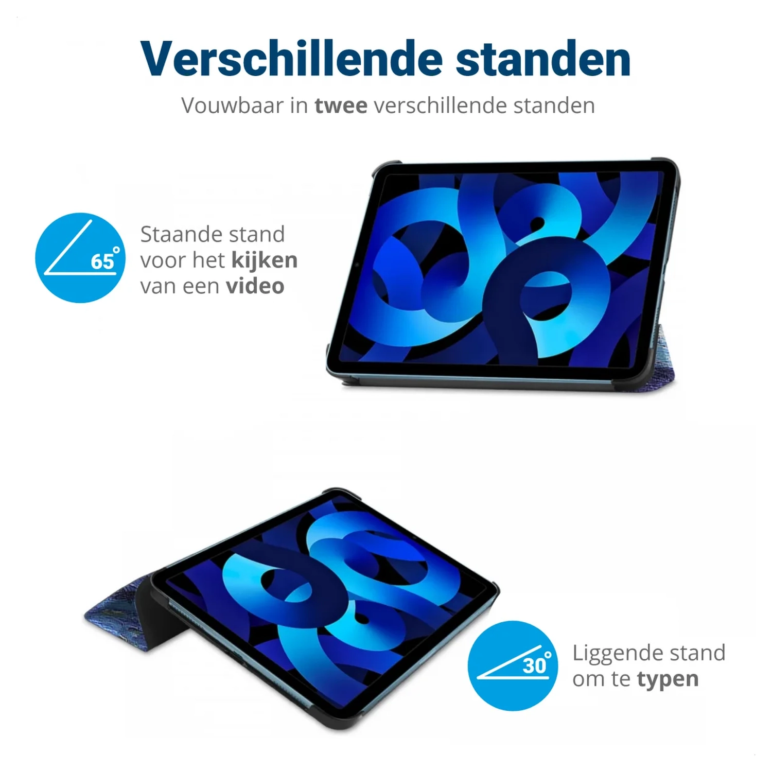 Xiaomi Redmi Pad 2 Hoes Tri-Fold Book Case met Standaard Sterren Nacht afbeelding 5