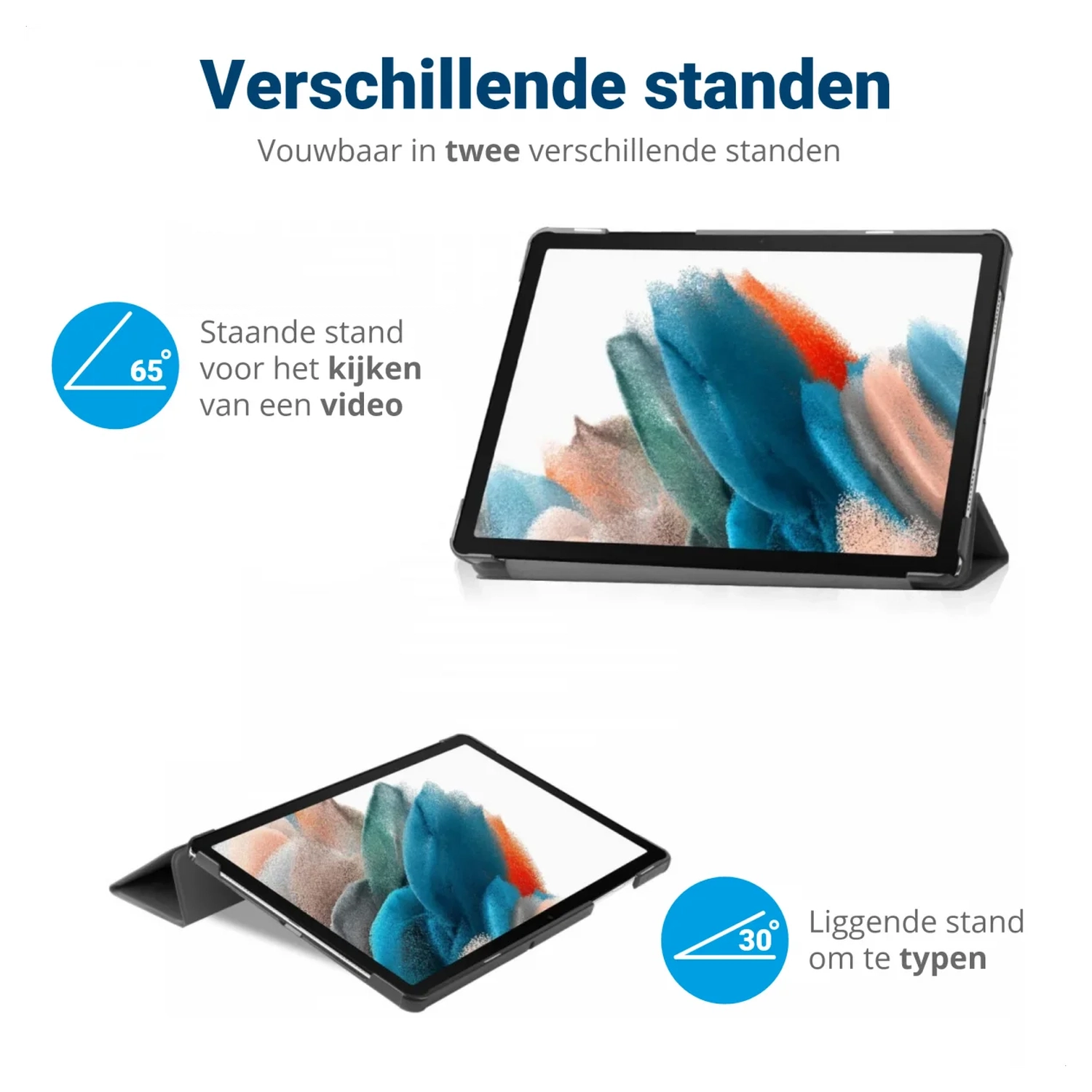Xiaomi Redmi Pad 2 Hoes Tri-Fold Book Case met Standaard Touch afbeelding 5