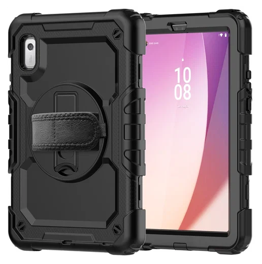 Lenovo Tab One Hoes met Ingebouwde Screen Protector en Handriem Zwart afbeelding 17