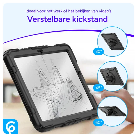 Lenovo Tab One Hoes met Ingebouwde Screen Protector en Handriem Blauw afbeelding 8
