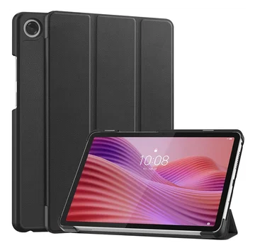 Lenovo Tab One Hoes Tri-Fold Book Case met Standaard Zwart