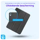 Lenovo Tab One Hoes Tri-Fold Book Case met Standaard Zwart afbeelding 2
