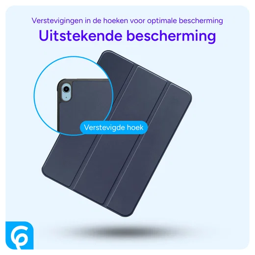 Lenovo Tab One Hoes Tri-Fold Book Case met Standaard Blauw afbeelding 2