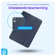 Lenovo Tab One Hoes Tri-Fold Book Case met Standaard Blauw afbeelding 2