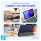 Lenovo Tab One Hoes Tri-Fold Book Case met Standaard Blauw afbeelding 5