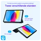 Lenovo Tab One Hoes Tri-Fold Book Case met Standaard Blauw afbeelding 6