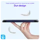 Lenovo Tab One Hoes Tri-Fold Book Case met Standaard Blauw afbeelding 9