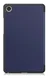 Lenovo Tab One Hoes Tri-Fold Book Case met Standaard Blauw afbeelding 10