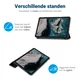 Lenovo Tab One Hoes Tri-Fold Book Case met Standaard Touch afbeelding 3