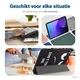 Lenovo Tab One Hoes Tri-Fold Book Case met Standaard Touch afbeelding 5